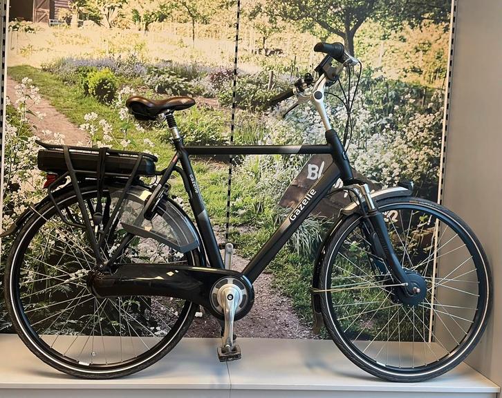 Gazelle orange c7+ Panasonic voorwiel motor (herenfiets), Fietsen en Brommers, Fietsen | Dames | Damesfietsen, Gebruikt, Gazelle