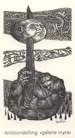 1357 Ex Libris Nederland : Lou Strik, 1969, Antiek en Kunst, Kunst | Etsen en Gravures, Verzenden