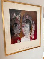 Ans Wortel Gouache aquarel ingelijst, Ophalen