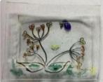 Glazen, handgemaakt, uniek theetipje bloemen vlinder; glas, Huis en Inrichting, Keuken | Servies, Ophalen of Verzenden, Zo goed als nieuw