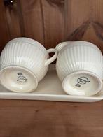 Wedgwood Edme – Suikerpot met deksel & melkkan – creamware, Ophalen of Verzenden