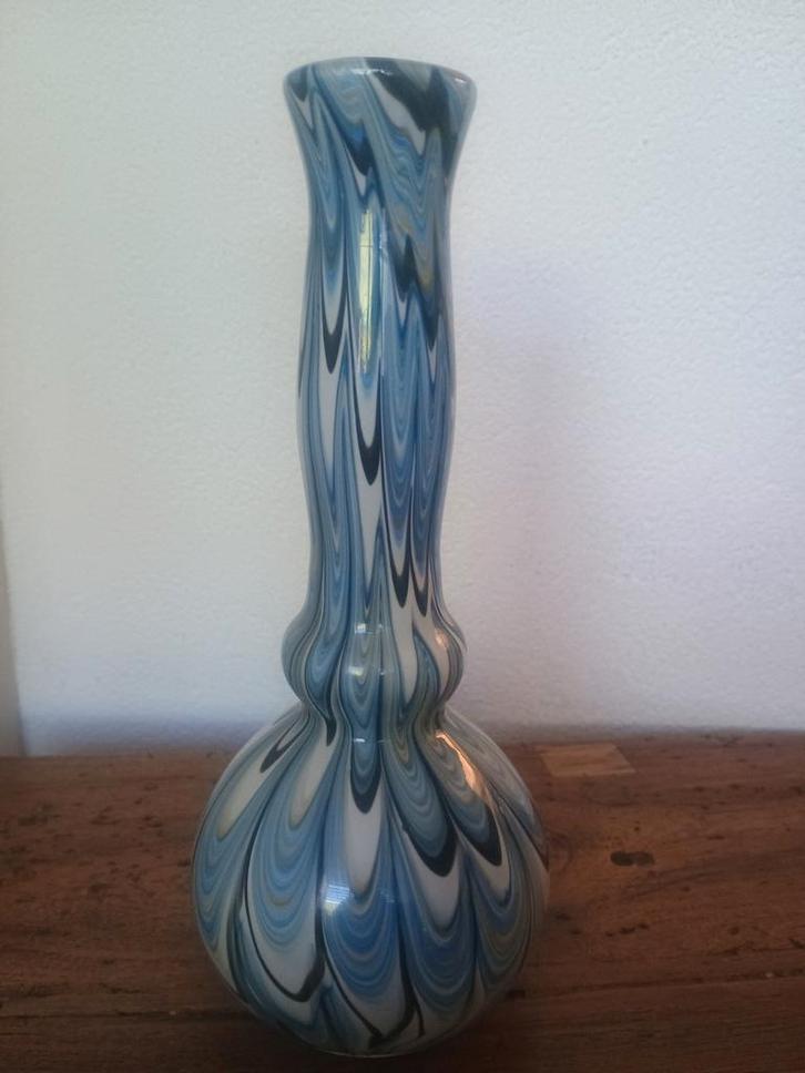 Carlo Moretti Swirl vaas - blauw, Antiek en Kunst, Kunst | Designobjecten, Ophalen of Verzenden