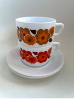 Arcopal Lotus kop en schotel bloem, Nieuw, Ophalen of Verzenden, Glas, Overige stijlen