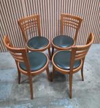 36 x Cafestoelen hout Vintage cafe stoelen Thonet Bentwood, Blauw, Ophalen of Verzenden, Zo goed als nieuw, Vijf, Zes of meer stoelen