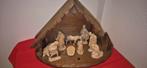 Prachtige kerststal met houten kerstfiguren. Borkenhagen, Ophalen of Verzenden, Overige materialen