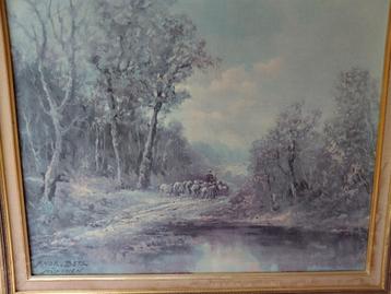 Schilderij Andor Betz München - Winterlandschap beschikbaar voor biedingen