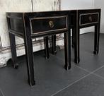 Chinese nachtkastje chinees kastje ladekast altaar zwart set, Minder dan 45 cm, Gebruikt, Ophalen of Verzenden, Minder dan 55 cm