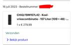 Koelkast, Witgoed en Apparatuur, Minder dan 75 liter, Ophalen of Verzenden, Zo goed als nieuw, 45 tot 60 cm