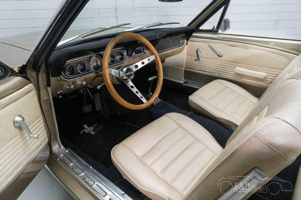 Ford Mustang Cabrio | Gerestaureerd | Zeer goede staat |1966, Auto's, Automaat, Achterwielaandrijving, Open dak, Beige