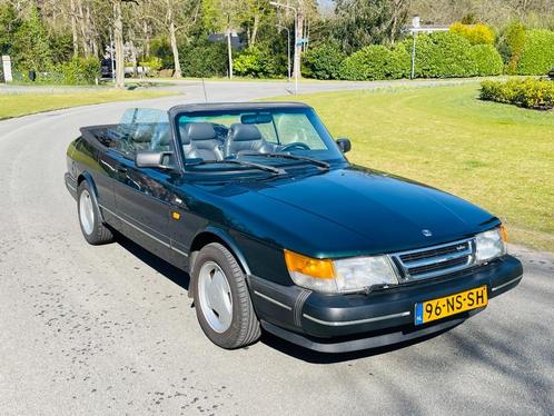 Saab 900 2.0 16 S LPT Cabrio U9 1991 Groen, Auto's, Saab, Particulier, Saab 900, Alarm, Bluetooth, Centrale vergrendeling, Elektrische buitenspiegels