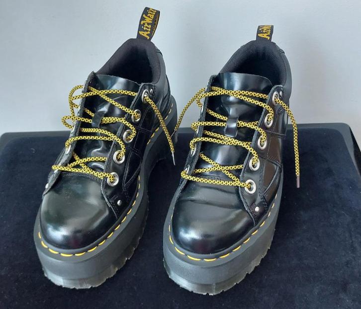 Dr. Martens QUAD MAX - MAAT 41 Veterschoenen -black buttero, Kleding | Dames, Schoenen, Zo goed als nieuw, Overige typen, Zwart