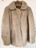 witte vintage bontjas echt bont L, Ophalen of Verzenden, Zo goed als nieuw, Wit