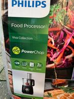 Philips viva collection powerchop 850 w keukenmachine, Witgoed en Apparatuur, Keukenmixers, Gebruikt, 1 tot 2 liter, 2 snelheden