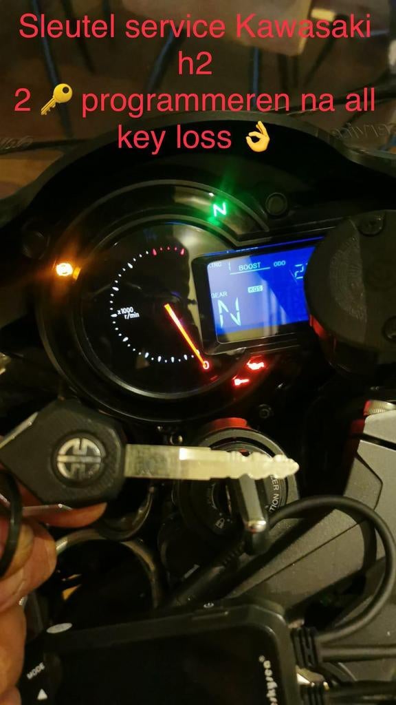 H2 zh2 z1000 z900 z800 z750 z650 z300 keyless kwijt sleutel, Motoren, Ophalen of Verzenden