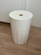 Authentics Wasmand en zitkruk in wit, Ophalen, Gebruikt, Wit, Overige typen