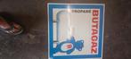 Butagaz reclamebord, Ophalen, Gebruikt, Reclamebord