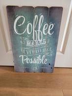 Tekstbord Coffee, Ophalen of Verzenden, Gebruikt