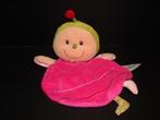 LILLIPUTIENS BIJTJE KNUFFELDOEKJE VELOURS FUCHSIA/GROEN, Verzenden, Nieuw, Overige typen