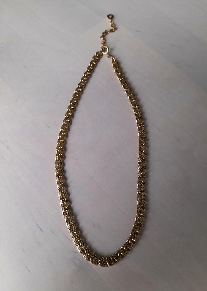 Mooie zware vintage Amerik FBM ketting gerold goud, Sieraden, Tassen en Uiterlijk, Kettingen, Gebruikt, Overige materialen, Goud