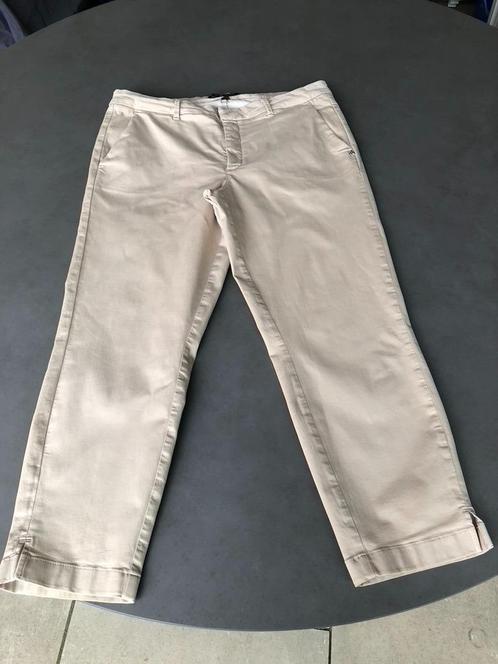 Ecru Nickjean broek, maat 42, Kleding | Dames, Broeken en Pantalons, Zo goed als nieuw, Maat 42/44 (L), Beige, Driekwart, Verzenden