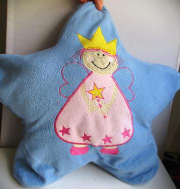 Fee Knuffel Kussen~Blauwe Ster~Sterretje~Knuffeltje beschikbaar voor biedingen