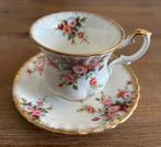 Royal Albert (Cottage Garden) dameskop & schotel – vintage, Ophalen of Verzenden, Zo goed als nieuw, Porselein, Kop en/of schotel