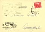 Drogisterij K. van Amstel, Huizen N.H. - 01.1957 - briefkaar, Ophalen of Verzenden, Briefkaart