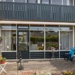 Elektrisch Brustor zonnescherm 5,25m met volant, Tuin en Terras, Ophalen, Gebruikt, Overige typen, 450 cm of meer