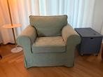 Ikea Ektorp fauteuil met groene hoes, Huis en Inrichting, Fauteuils, Ophalen, Zo goed als nieuw, Stof, 75 tot 100 cm