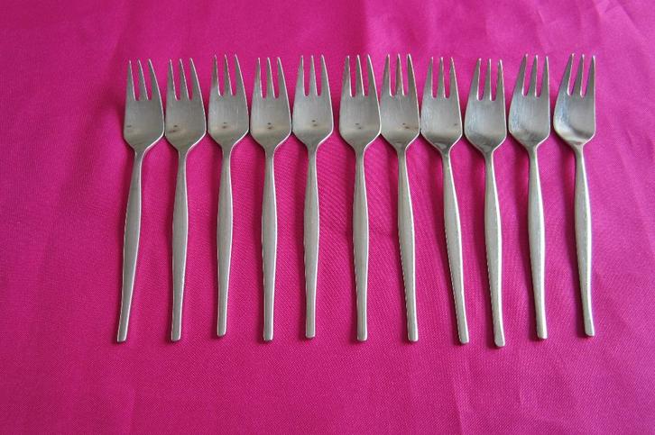 11 gebakvorkje,taartvorkje 11,8cm Gero Zilduro Romanti 730, Huis en Inrichting, Keuken | Bestek, Gebruikt, Los bestek, Rvs of Chroom