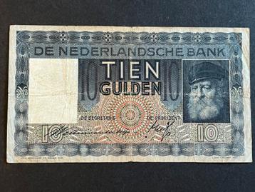 10 gulden Grijsaard 1939 🇳🇱 beschikbaar voor biedingen