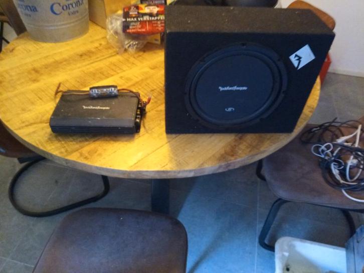 Rockford Fosgate Subwoofer en Versterker, Auto diversen, Autospeakers, Gebruikt, Ophalen of Verzenden