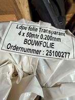 Bouwfolie 4 x 50 meter 5 rollen, Doe-het-zelf en Verbouw, Zeil en Folie, Ophalen, Nieuw, 15 m² of meer, Folie