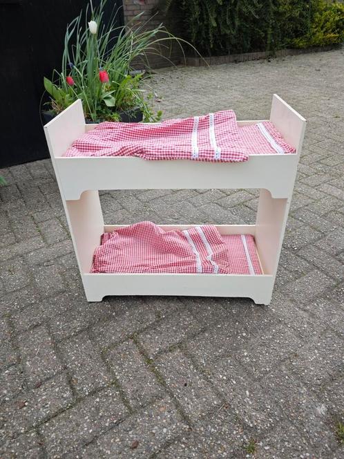 Stapelbed voor  poppen, Kinderen en Baby's, Speelgoed | Poppen, Zo goed als nieuw, Babypop, Ophalen