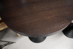 1 ronde halfhoge bartafel statafel metaal hout mancave cafe, Ophalen, Gebruikt, Metaal