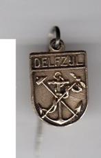 Speldje OUDE WAPEN DELFZIJL ANKER HAMER MERCURIUSSTAF (A4), Verzenden, Gebruikt, Overige onderwerpen