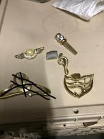 Diverse broches double, Ophalen of Verzenden, Gebruikt, Goud, Overige materialen