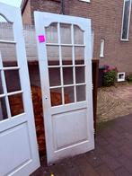 Diverse oude houten deuren met glas, Doe-het-zelf en Verbouw, Deuren en Horren, Ophalen, Gebruikt, 80 tot 100 cm, Binnendeur
