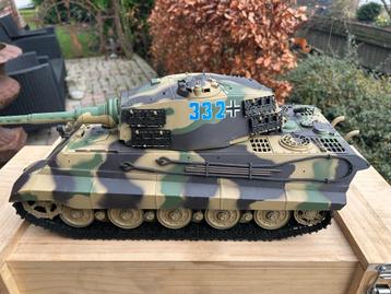 AMEWI 23072 King Tiger Henschel in Houten kist 1:16 RC beschikbaar voor biedingen