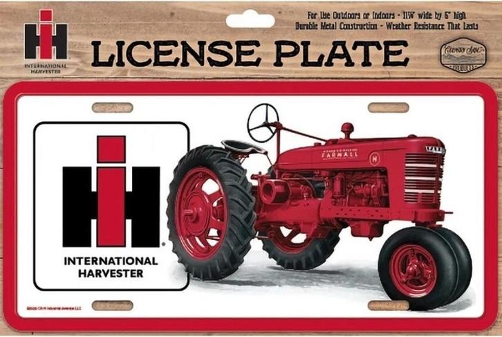 IH Farmall . Metalen wandbord in reliëf 15 x 30 cm., Verzamelen, Merken en Reclamevoorwerpen, Reclamebord, Ophalen of Verzenden