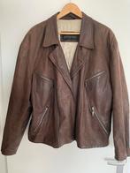 Bruine Leren Herenjas - Kort Model - XL Doris Hartwich, Kleding | Heren, Ophalen of Verzenden, Gedragen, Maat 56/58 (XL), Bruin