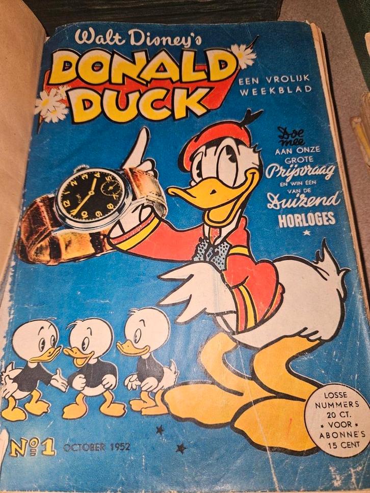 Donald Duck 1952 - 1e jaargang, Boeken, Stripboeken, Gelezen, Eén stripboek, Ophalen of Verzenden