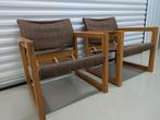 Stoelen Safari Vintage Jaren 70 Creafort Fauteuil, Huis en Inrichting, Fauteuils, Ophalen of Verzenden, 75 tot 100 cm, 50 tot 75 cm