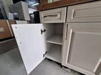 Complete keuken Compleet met APP 120Keukens op voorraad 2515, Enkelwandige keuken, Ophalen of Verzenden, Zo goed als nieuw, Crème