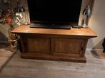 An-Teak Teak Houten TV-kast met Schuifdeuren, Gebruikt, 100 tot 150 cm, Teakhout, Ophalen of Verzenden
