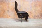 ZGANieuw bruine leren Jori Square design relaxfauteuil, Huis en Inrichting, Fauteuils, Jori, Design, 75 tot 100 cm, Ophalen of Verzenden