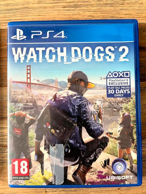 Watch Dogs 2, PS4, Spelcomputers en Games, Games | Sony PlayStation 4, Zo goed als nieuw, Overige genres, 1 speler, Vanaf 18 jaar