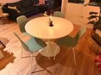 Mooie ronde IKEA eetkamertafel met stoelen, Huis en Inrichting, Tafels | Eettafels, Ophalen, Rond, Zo goed als nieuw, Vier personen