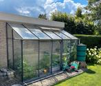 Muurkas/ tuinkas / hobbykas van staal en glas, Tuin en Terras, Kassen, Ophalen, Glas, Gebruikt, Staal