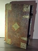 Indrukwekkende antieke Statenbijbel Keur 1686 kompl. beslag, Ophalen of Verzenden